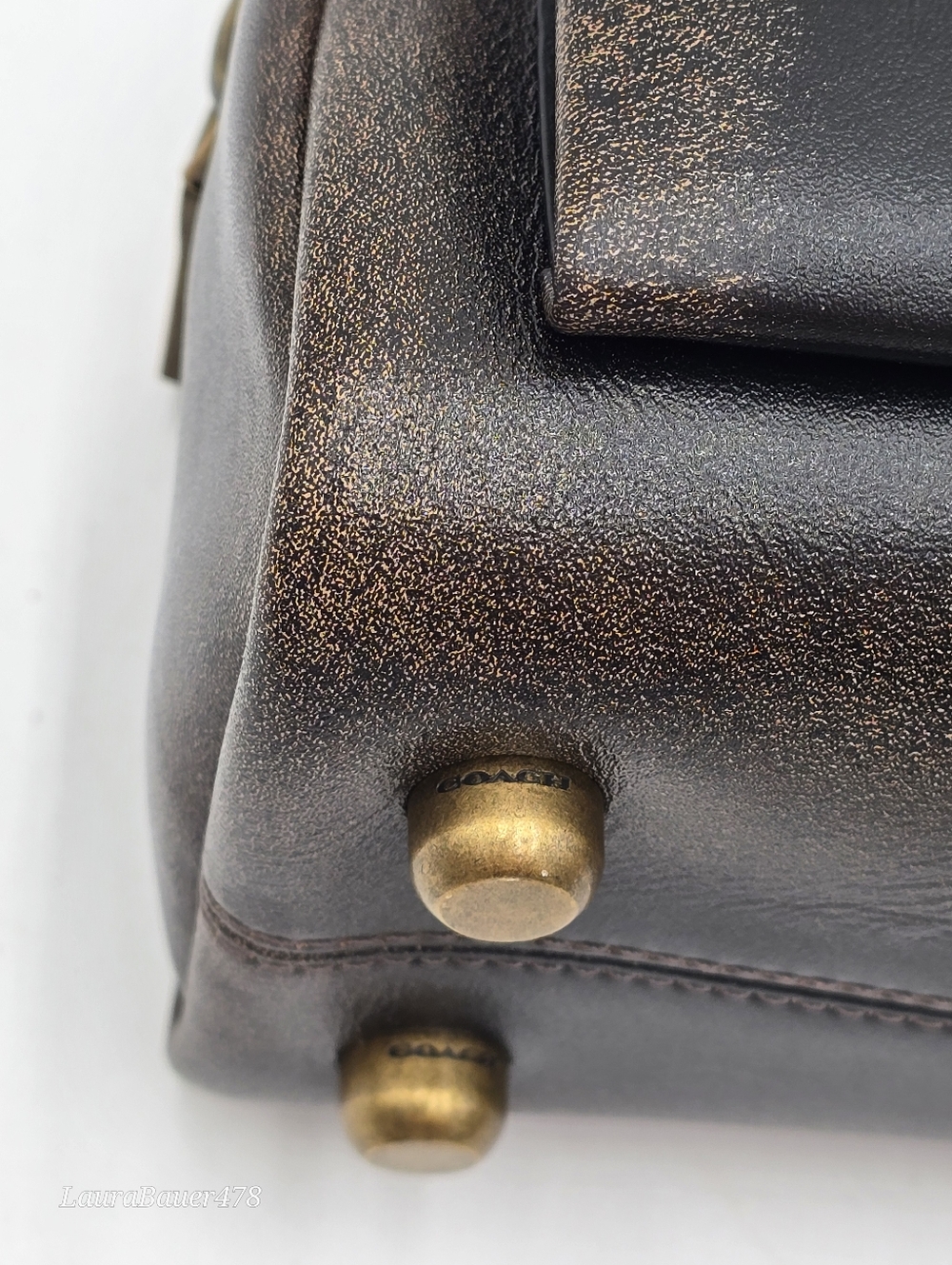 💥NWT💥Coach Twin Turnlock 20, Loved Leather - Picture 6 of 16